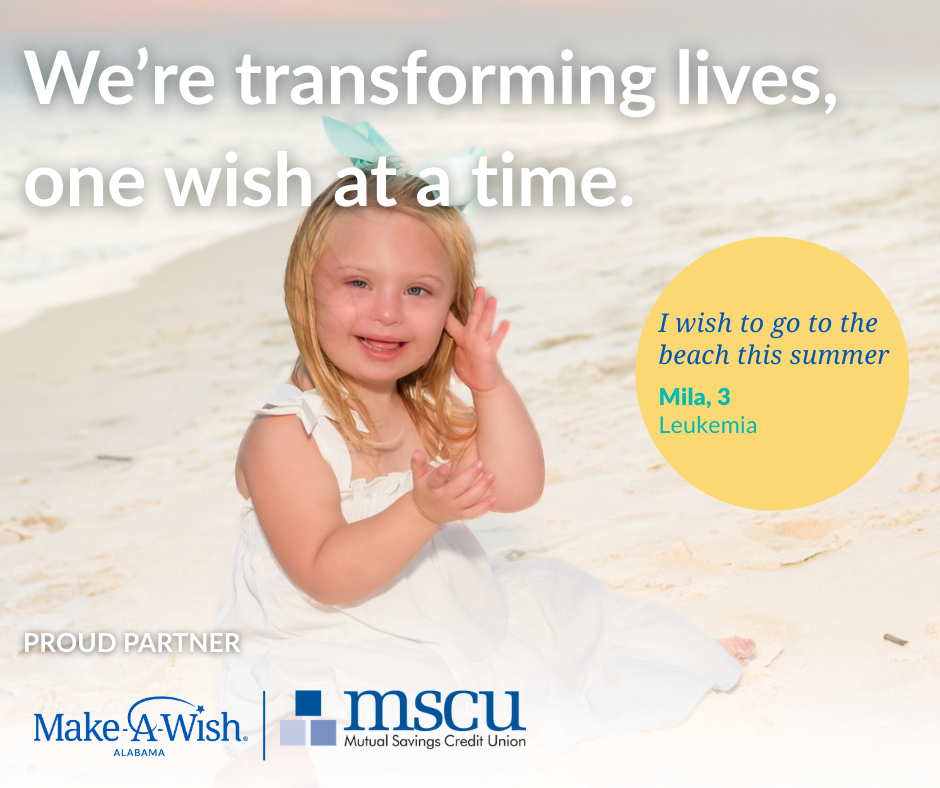 Make a Wish Alabama and MSCU partner to grant wishes