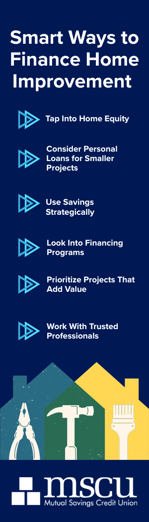 Smart saving for home improvements