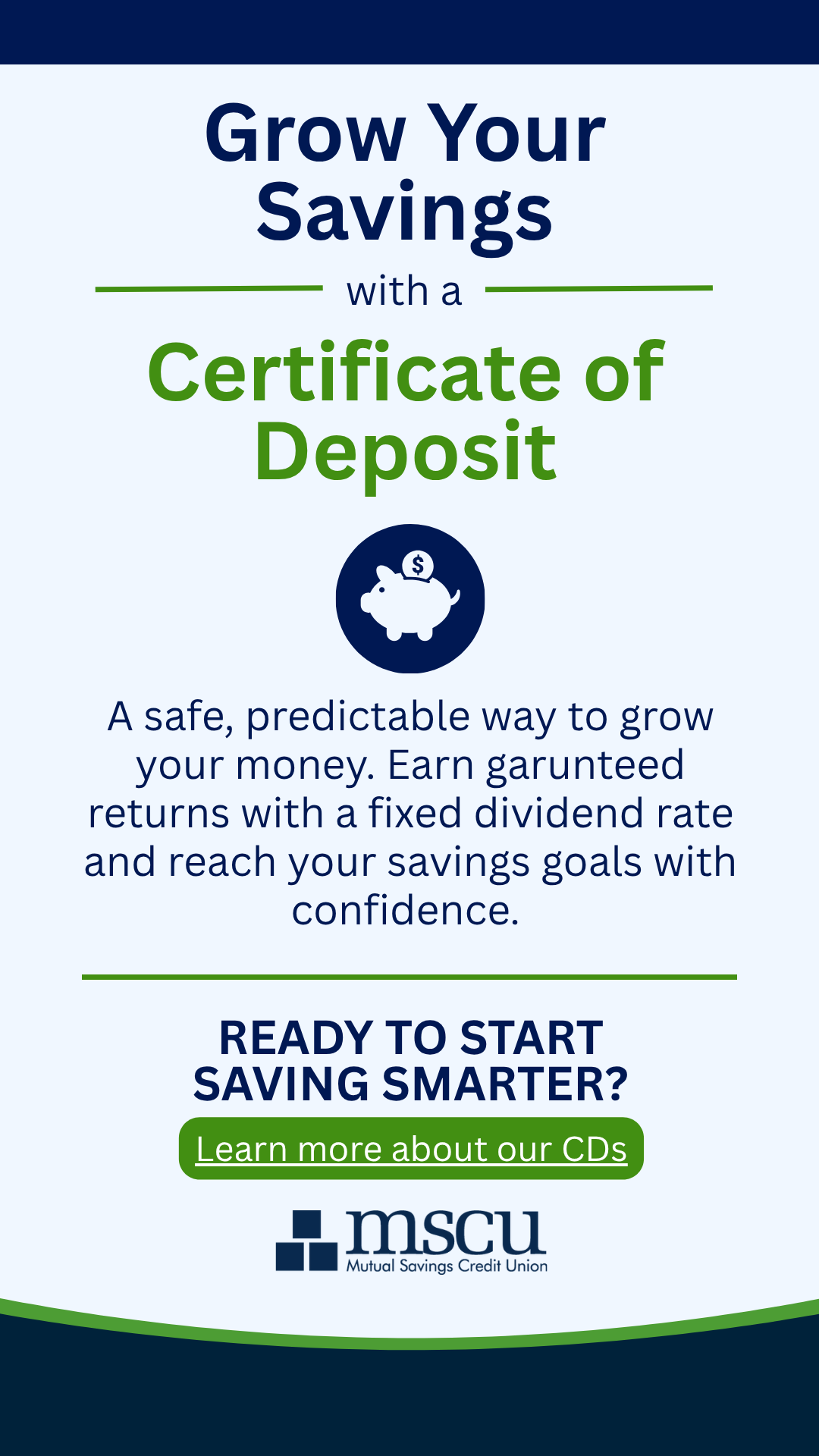 grow your savings with a CD