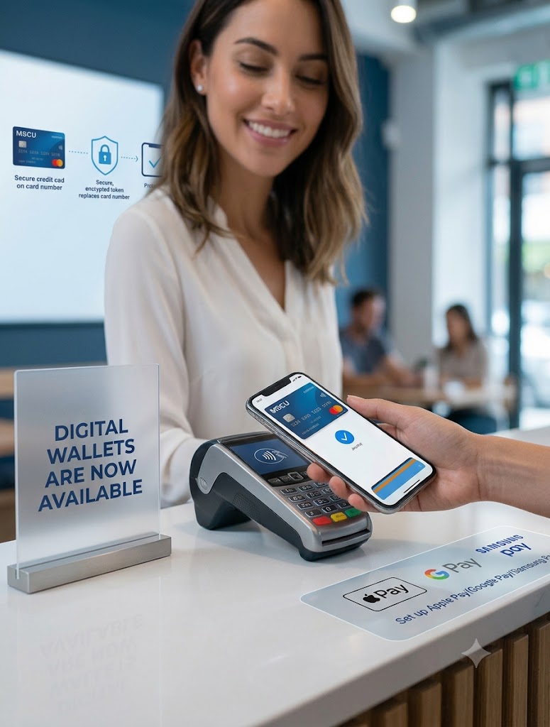Digital Wallet image_gemini Person paying with digital wallet