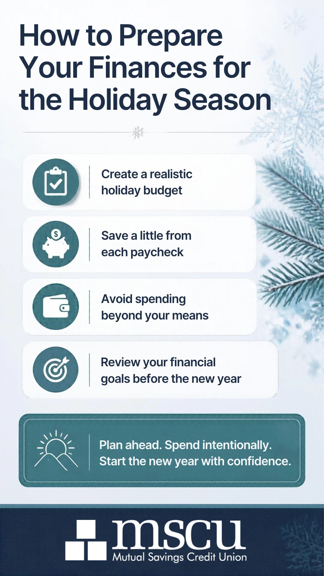 Holiday Finances Budget Graphic Holiday Finance Budgeting Tips
